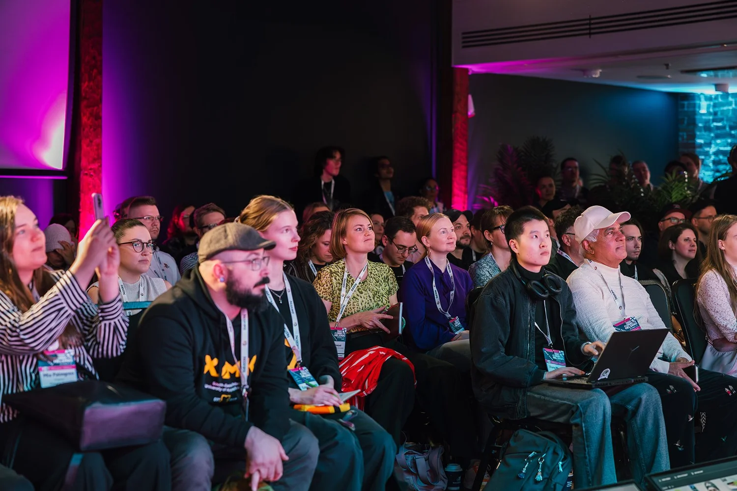 Audience members at the 2025 Transmedia Summit